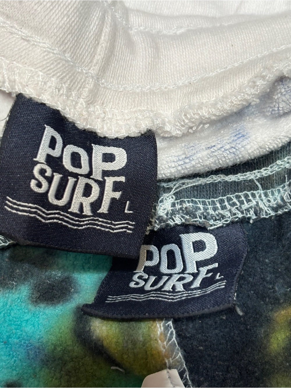 Tie-Dye Lounge Shorts - White & Multicolor - Picture 10 of 11
